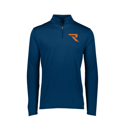 [FTLQFLNV-FAXS-LOGO1] Decker Women's Flex-Lite 1/4 Zip Shirt (Female Adult XS, Navy, Logo 1)