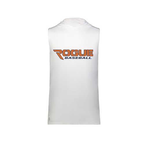 [222590.005.XS-LOGO2] Men's CoolDry Sleeveless Hoodie (Adult XS, White, Logo 2)