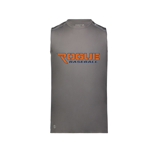 [222593.98D.S-LOGO2] Men's CoolDry TankTop (Adult S, Gray, Logo 2)