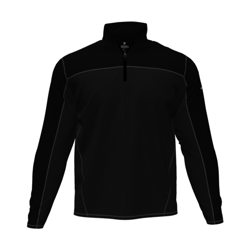 [DFW-QTRZ-PER-LSL-BLK-AS] Quarter Zip Pullover (Adult S, Black, None)