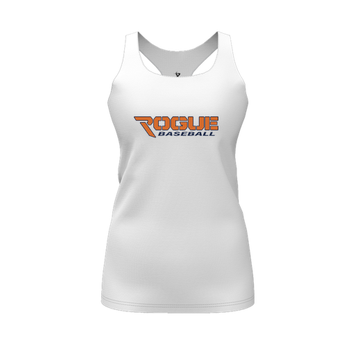 [FT0TRBWH-FYS-LOGO2] Decker Racerback Tank Top (Female Youth S, White, Logo 2)