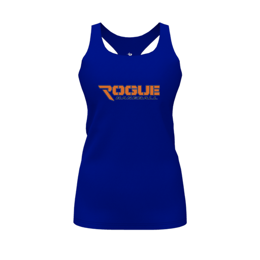 [FT0TRBRY-FYS-LOGO2] Decker Racerback Tank Top (Female Youth S, Royal, Logo 2)