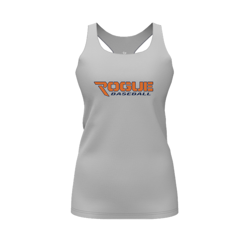 [FT0TRBGY-FYS-LOGO2] Decker Racerback Tank Top (Female Youth S, Gray, Logo 2)