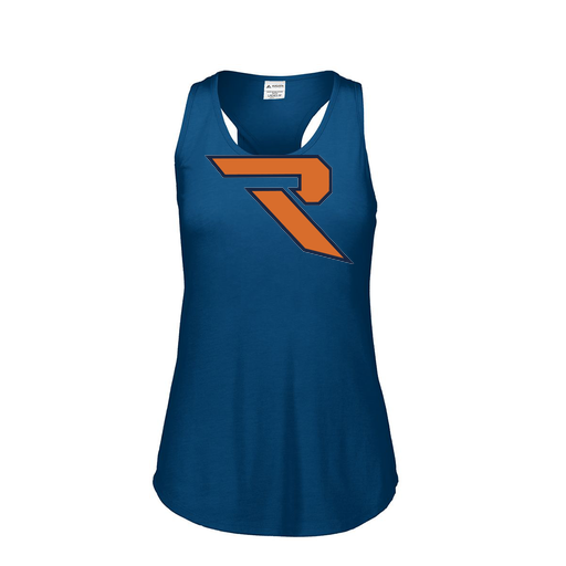 [3078.U22.S-LOGO1] Ladies Tri Blend Tank Top (Female Adult S, Navy, Logo 1)