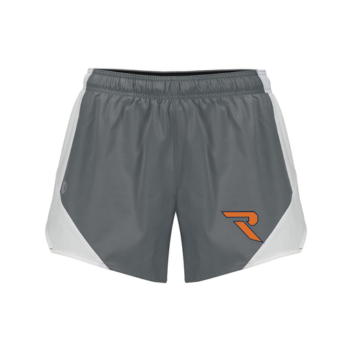 [229489.R04.S-LOGO1] Girls Olympus Shorts (Female Youth S, Gray, Logo 1)