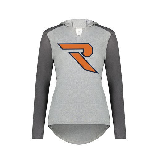 [6902.30V.XS-LOGO1] Ladies Vintage Hoodie (Female Adult XS, Gray, Logo 1)