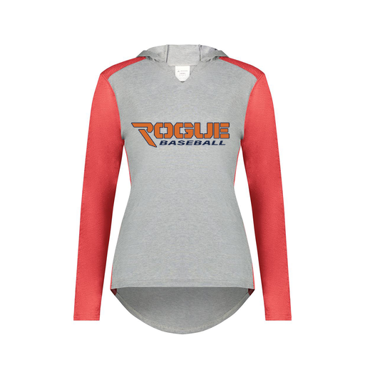 [6902.27V.XS-LOGO2] Ladies Vintage Hoodie (Female Adult XS, Red, Logo 2)