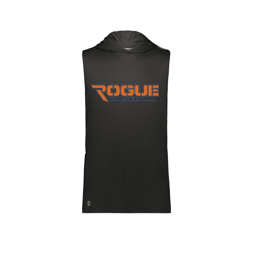 [222590.080.XS-LOGO2] Men's CoolDry Sleeveless Hoodie (Adult XS, Black, Logo 2)