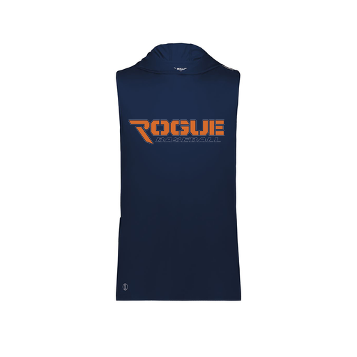 [222590.065.XS-LOGO2] Men's CoolDry Sleeveless Hoodie (Adult XS, Navy, Logo 2)