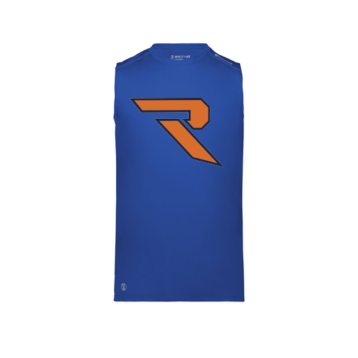 [222593.060.S-LOGO1] Men's CoolDry TankTop (Adult S, Royal, Logo 1)