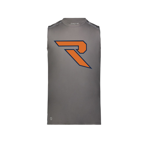 [222593.98D.S-LOGO1] Men's CoolDry TankTop (Adult S, Gray, Logo 1)