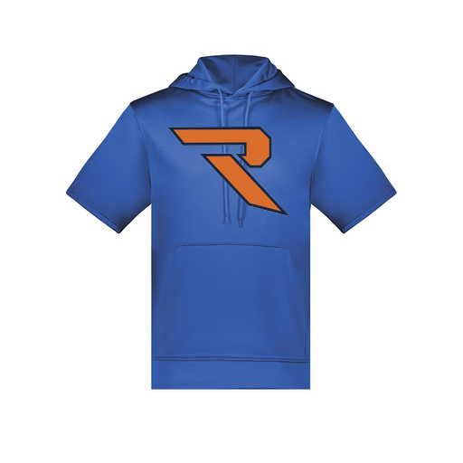 [6871.060.S-LOGO1] Men's Dri Fit Short Sleeve Hoodie (Adult S, Royal, Logo 1)