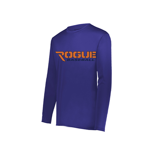 [222822.747.XS-LOGO2] Men's LS Smooth Sport Shirt (Adult XS, Purple, Logo 2)