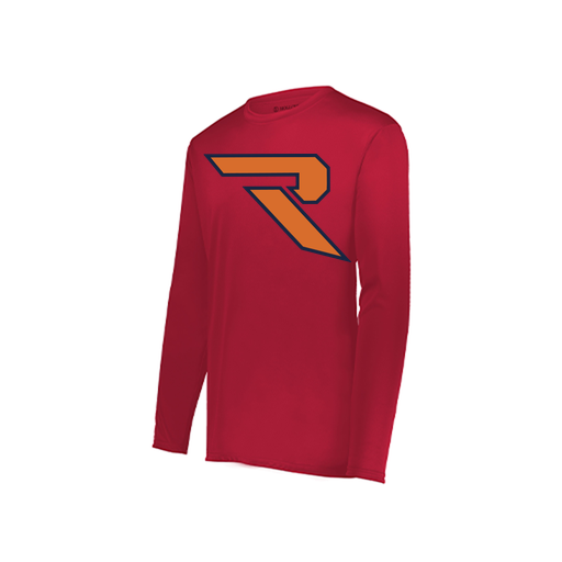 [222822.083.XS-LOGO1] Men's LS Smooth Sport Shirt (Adult XS, Red, Logo 1)