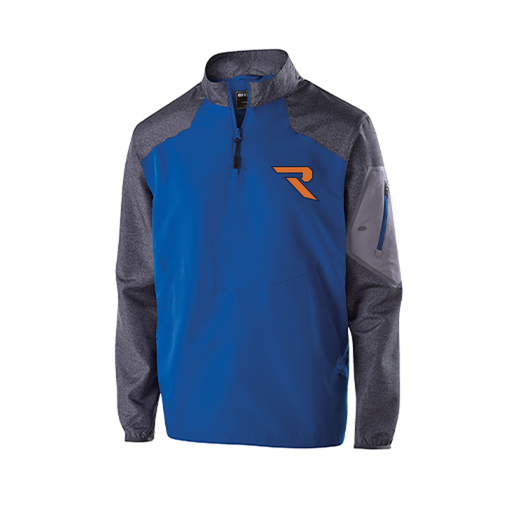 [229155.H02.XS-LOGO1] Men's Raider LS Pullover (Adult XS, Royal, Logo 1)