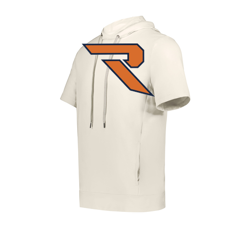 [222505.907.S-LOGO1] Men's Venturs Soft Knit Short Sleeve Hoodie (Adult S, White, Logo 1)