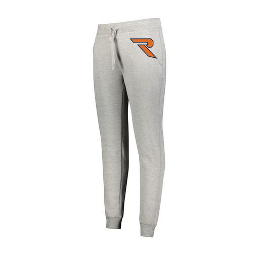 [229748.017.XS-LOGO1] Ladies 60/40 Fleece Jogger (Female Adult XS, Silver, Logo 1)